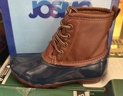 Josmo Big Kids Waterproof Duck Boots Brown Size 1 M