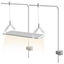 2Pcs Aluminum Alloy Aquarium Light Stand - Adjustable Fish 40.00X25.00X0.50CM