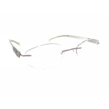Silhouette 7608 40 6057 Titanium Light Brown Rimless Eyeglasses Frames 19 140