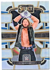AJ STYLES 2024 Panini Select WWE Concourse Hobby Base Silver Prizm Card #19