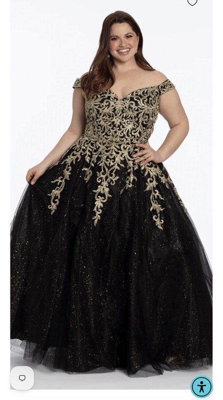 Women’s Size 20W Formal Dress Camille La Vive Black