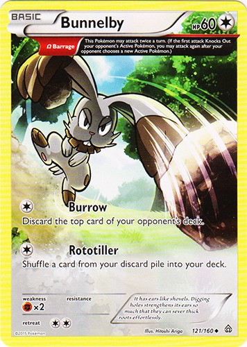 Bunnelby - 121/160 - Uncommon - Lightly Played - Primal Clash