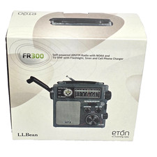 L.L. BEAN, Hand-Crank ETON FR300 Emergency AM/FM/TV-VHF Radio NOAA Weather NEW