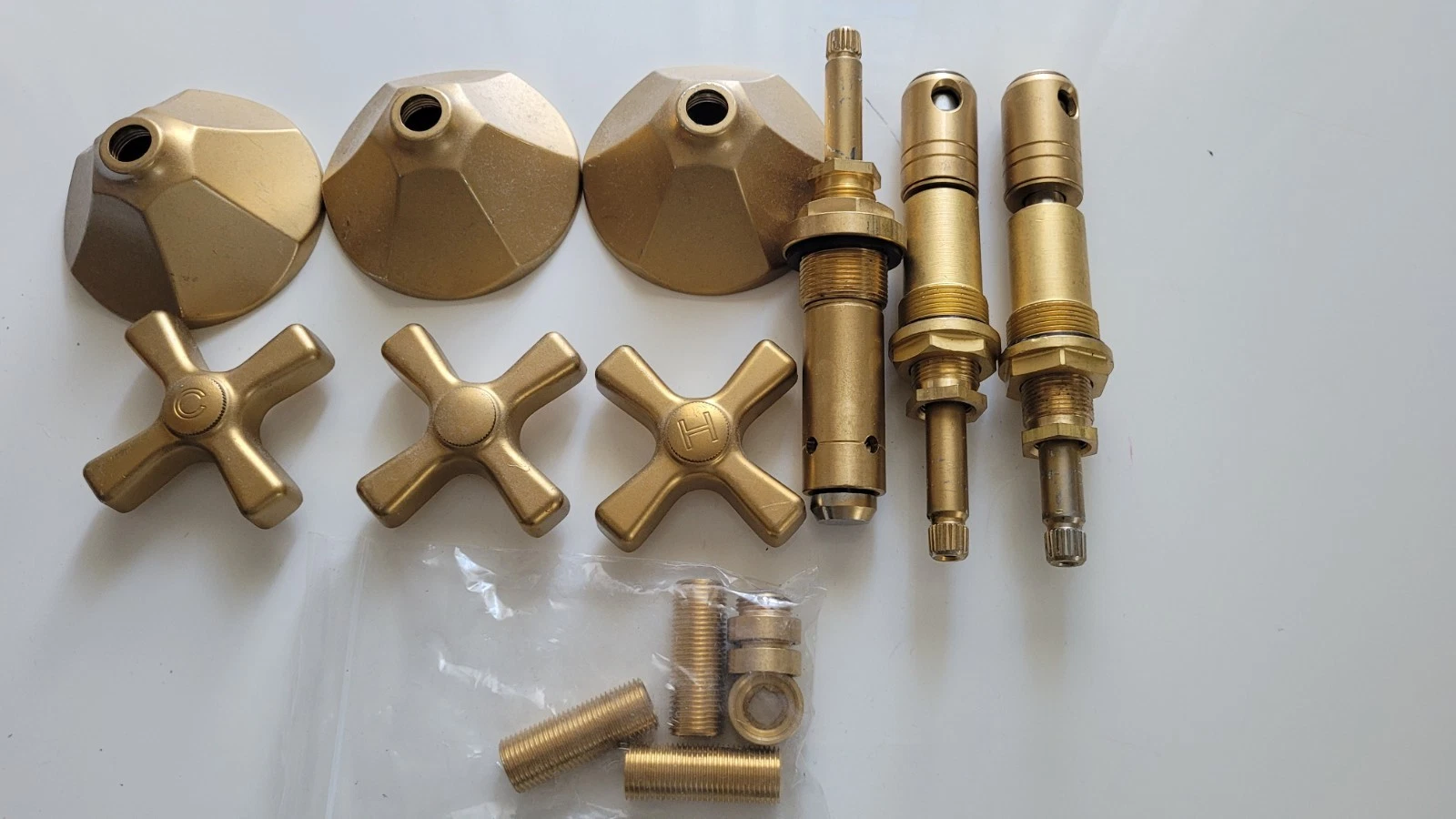 Tub and Shower Rebuild Kit (Gold) - American Standard, open box, never installed