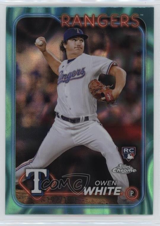 2024 Topps Chrome Aqua Lava Refractor 192/199 Owen White #211 03mf