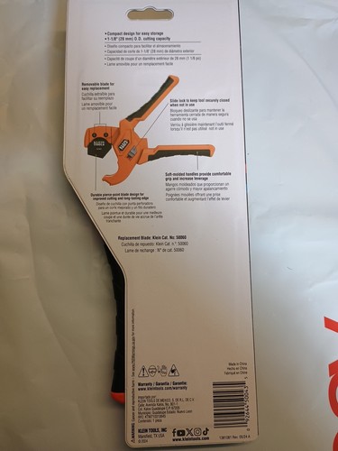 Pex & Tubing Cutter Klein Tool 1" 50043 - Picture 4 of 5