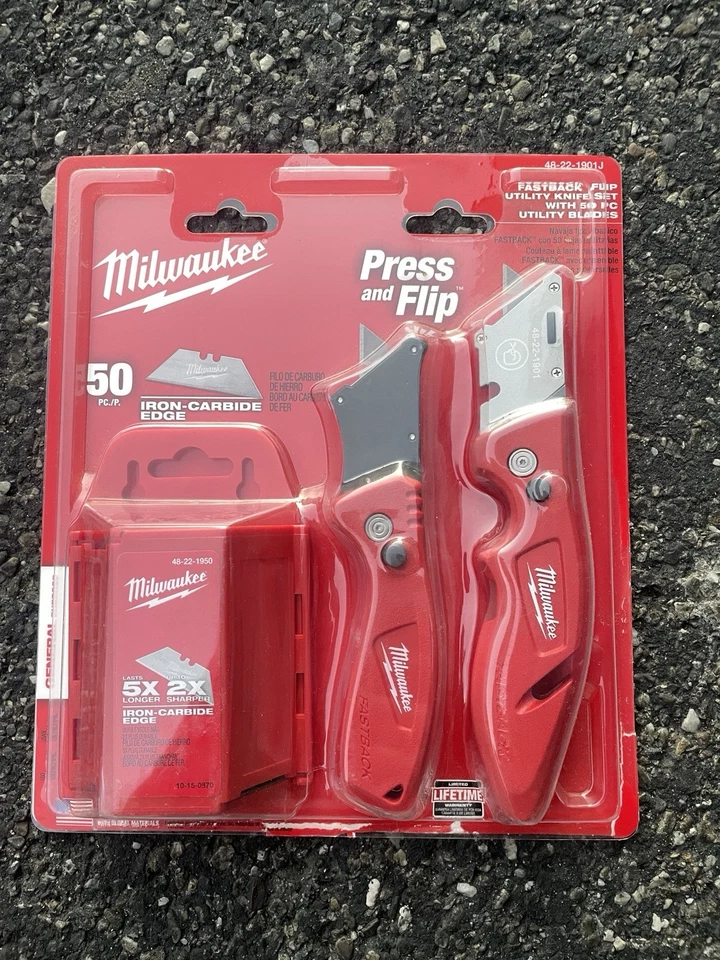 Juego de cuchillos utilitarios Milwaukee 1ª generación Fastback RARO (descontinuado) Foto 2 de 4