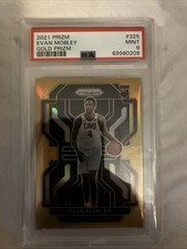 2021-22 PANINI PRIZM EVAN MOBLEY True Gold Prizm RC Rookie PSA 9