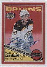 2019 O-Pee-Chee Platinum Retro Rookie Rainbow Red Zach Senyshyn #R-74 Auto 01ks