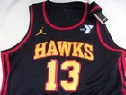 NWT Jordan Brand NBA Jersey, mens XXL, black, YMCA, $135, Bogdanovic, #13, Hawks