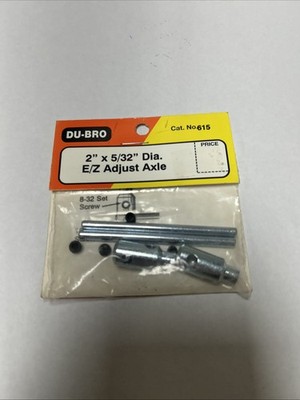 DU-BRO -  CAT. NO. 615 ~ NIP!~ 2'' x 5/32'' Dia. EZ Adjust Axle