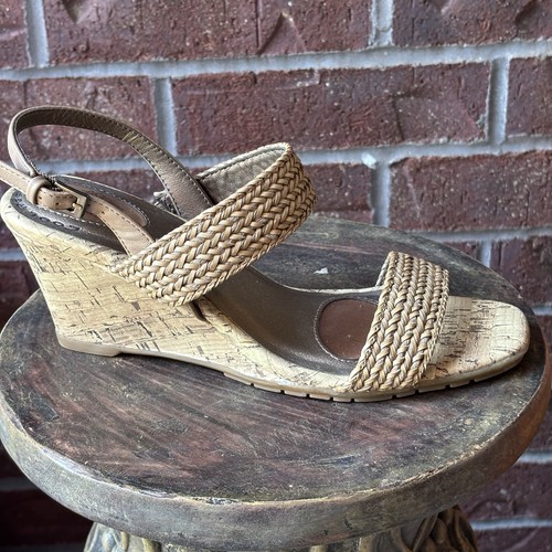 Nuovo sandalo casual Easy Spirit Shandra espadrillas cinturino alla caviglia zeppa taglia 10 M - Foto 6 di 20