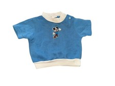 Vintage 70s/80s Disney 3D Mickey Mouse Shirt Blue Boys/Girls 1 1/2 / 2 Allston