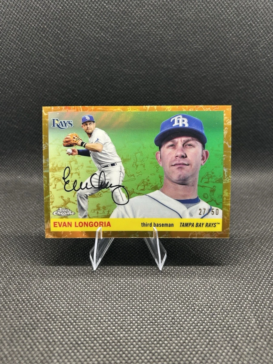 Evan Longoria Autographed Baseball Sports Trading Cards