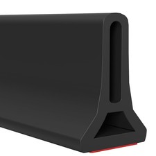 Hi-Na 5ft Collapsible Shower Threshold Water Barrier Stopper Black Leak Preventi