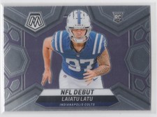 #290 Laiatu Latu 2024 Panini Mosaic NFL Debut RC Indianapolis Colts