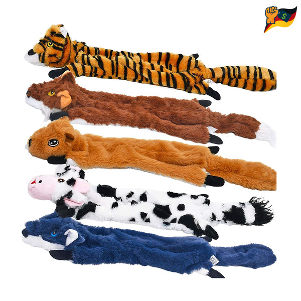 Sharlovy Quietschspielzeug 5Er-Pack Hundespielzeug Ohne FüLlung Kn-image