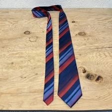 Barry Wang 100% Silk Handmade Diagonal Stripe Pointed Men’s Tie