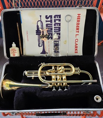Cornet,  Bundy by Vincent Bach   Selmer USA   Original Horn & Case