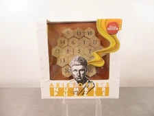 Brain Teaser Aristotle's Number Puzzle GREAT MINDS Classic Wooden Puzzle NEW!!