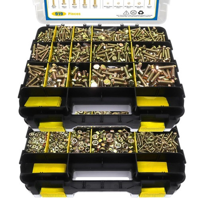 #ad #ad 919 Pcs Grade 8.8 Metric Bolt Assortment M4 M5 M6 M8 Heavy Duty Bolts and Nuts $55.99