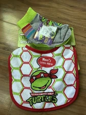 Teenage Mutant Ninja Turtles Bib &  Socks Lot11