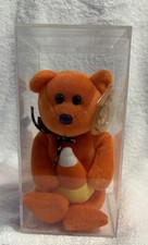 Trickster 2008 Ty Beanie Babie 8in Halloween Bear Trick Treat Bag 3 up 40735