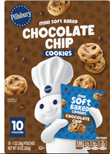Pillsbury Chocolate Chip Mini Soft Baked Cookies 10 Pouches