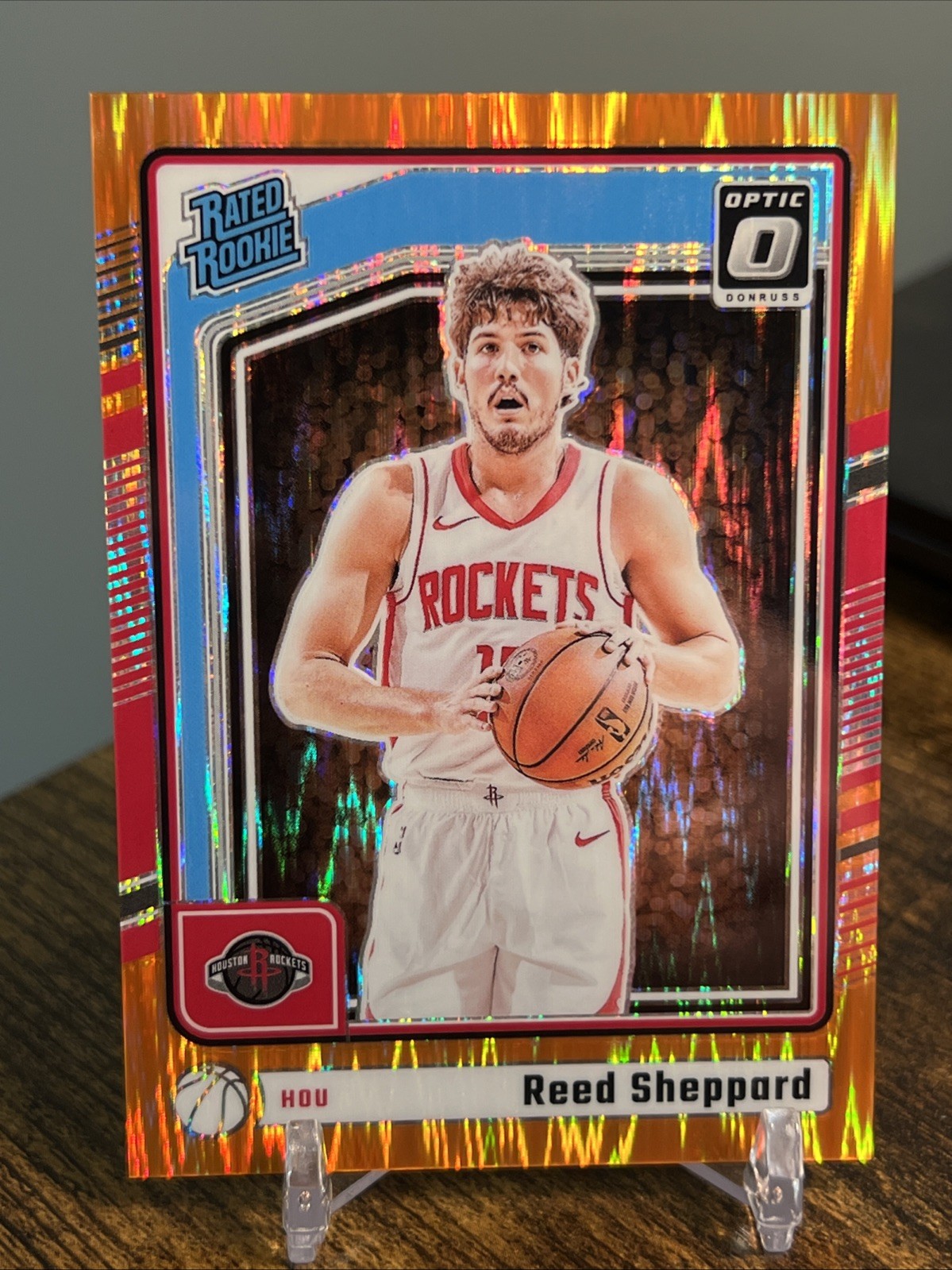 2024 Reed Sheppard Optic #255 Orange Shock /225 RC Rockets