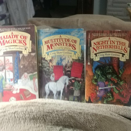 Lot-3 Ebenezum Trilogy pbk-Craig Shaw Gardner-Fantasy-Humor