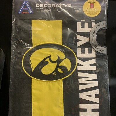 Evergreen Iowa Hawkeye, Embellish GDN Flag, 18'' x 12.5'' inches