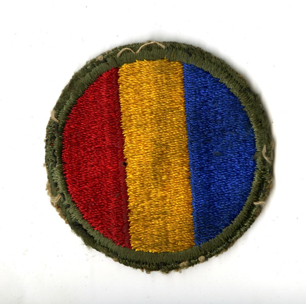 WWII Original White Back Patch for Replacement and Schools Command