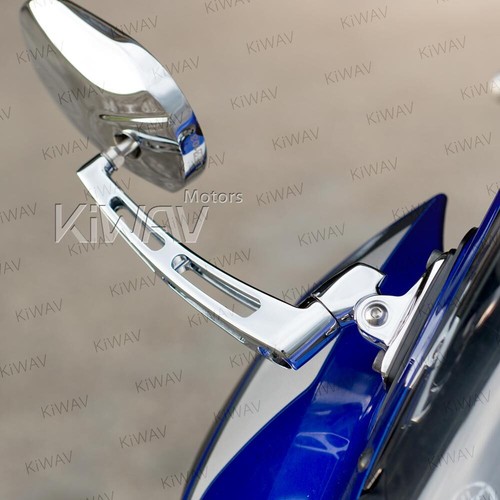 Stark Chrome Sport Bike Mirrors With Chrome Base for Honda CBR 600F3 1995-1998 - Picture 9 of 12