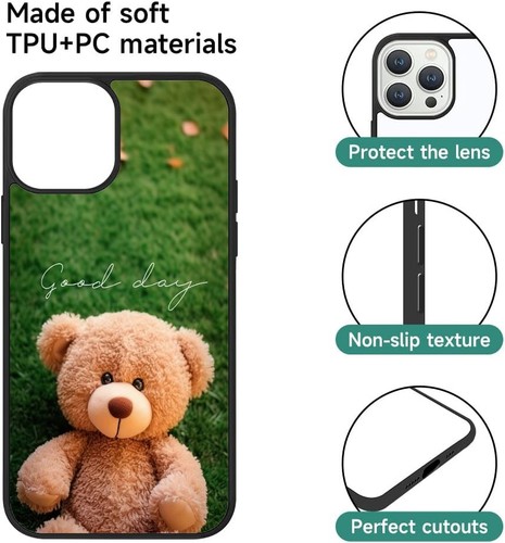 For Apple iPhone SE 11 12 13 14 15 16 Anti scratch Cover Happy Great Day Good - Picture 14 of 25