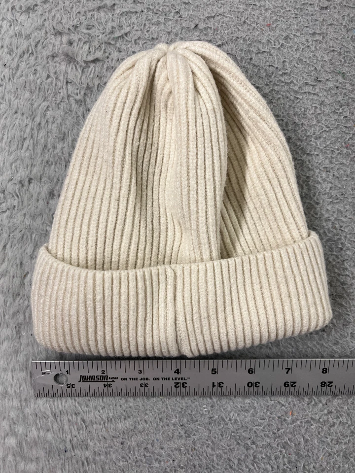 Avalanche Outdoor Supply Gorro Toque Adulto Talla Única Blanco Tejido Acrílico Campamento Esquí Foto 3 de 4