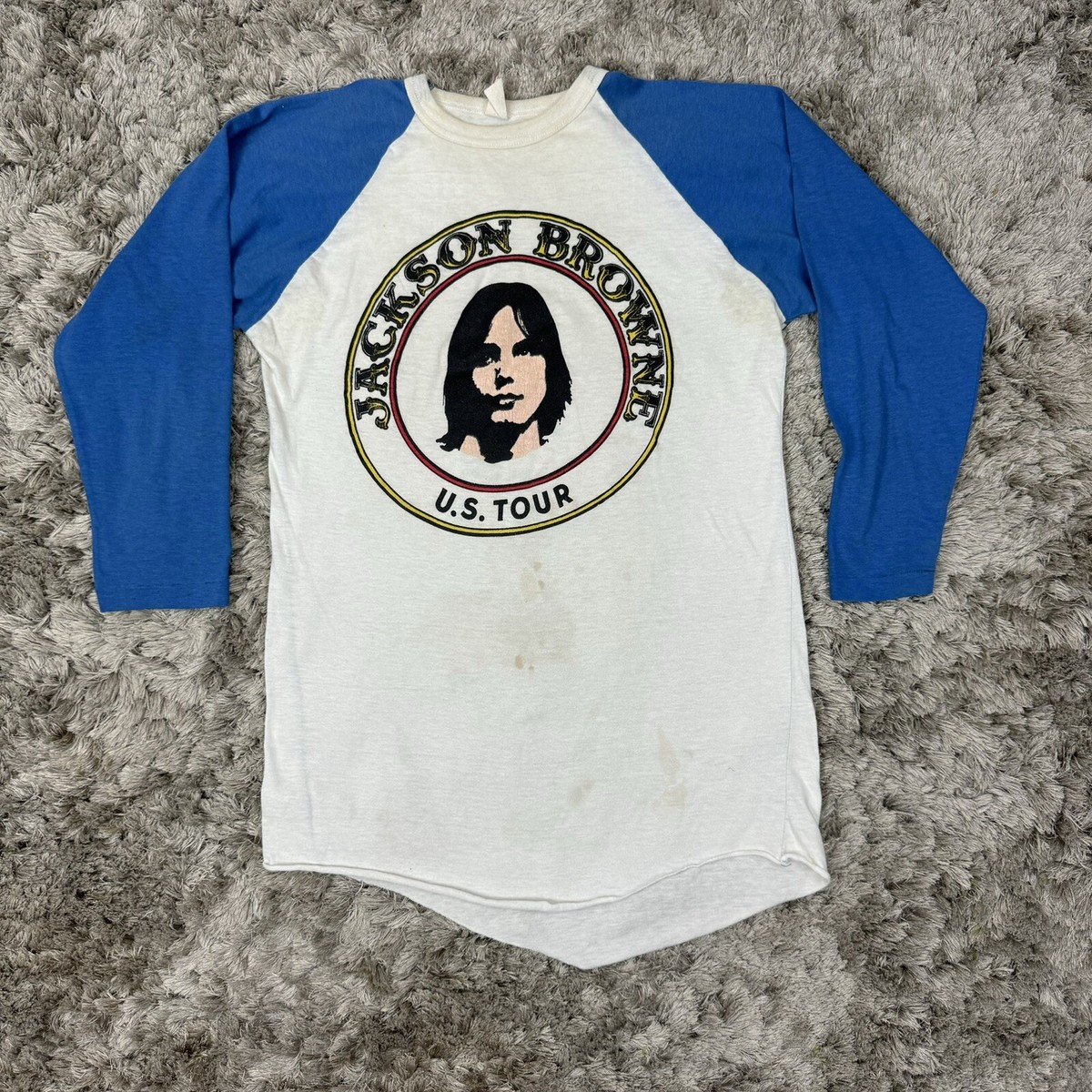 Vintage 80s Jackson Browne Raglan Tee T - Shirt | eBay