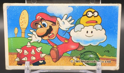 MARIO Spiny Lakitu SUPER MARIO BROS Card Menko 1985 Nintendo