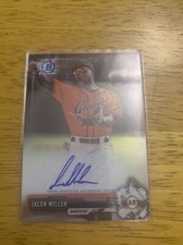 2017 Bowman Chrome Prospect Auto Jalen Miller