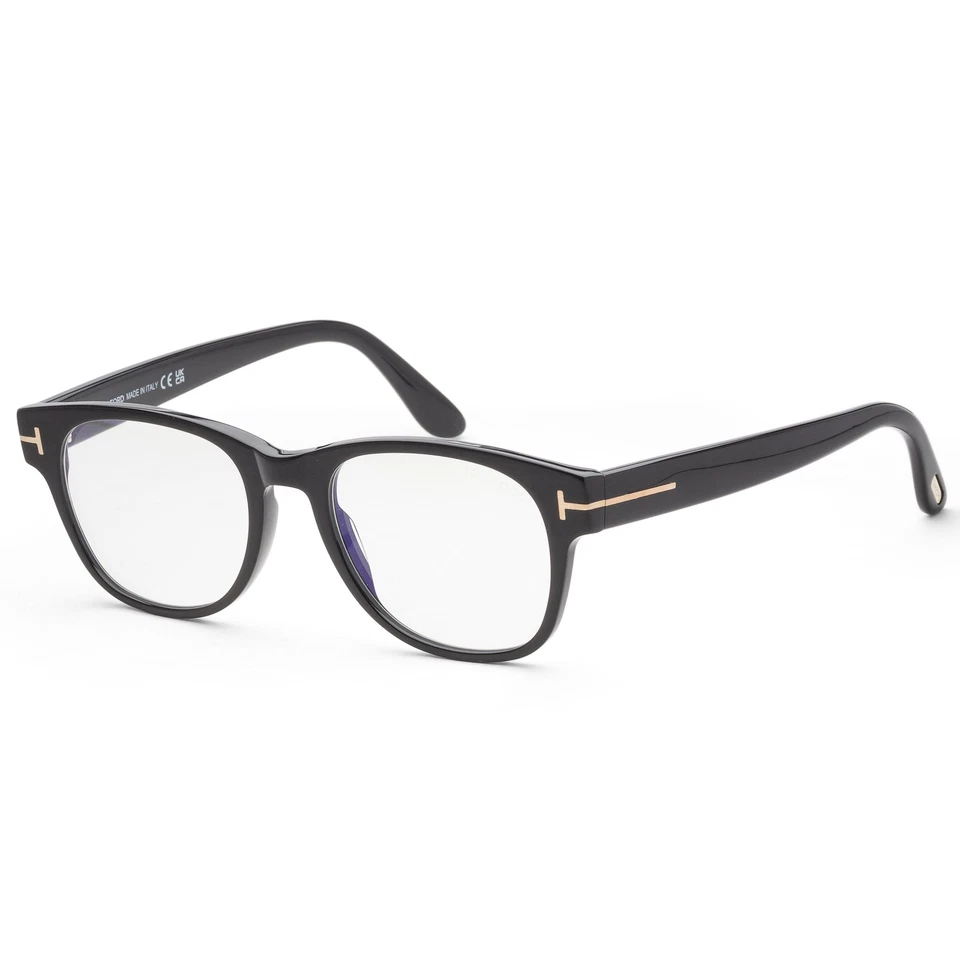 Tom Ford Men's T-Logo 52mm Shiny Black Opticals FT5898-B-1-52