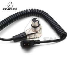 D tap to Right Angle XLR 4Pin Female Power Cable For DSLR Camcorder XLR Power