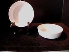 CORNING CENTURA White  2 -Fruit/Dessert (Sauce) Bowls  - Mint