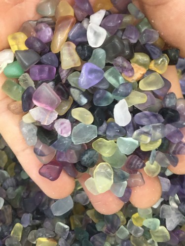 2.2LB Natural fluortie gravel Quartz crystal Reiki healing gift - Picture 9 of 11