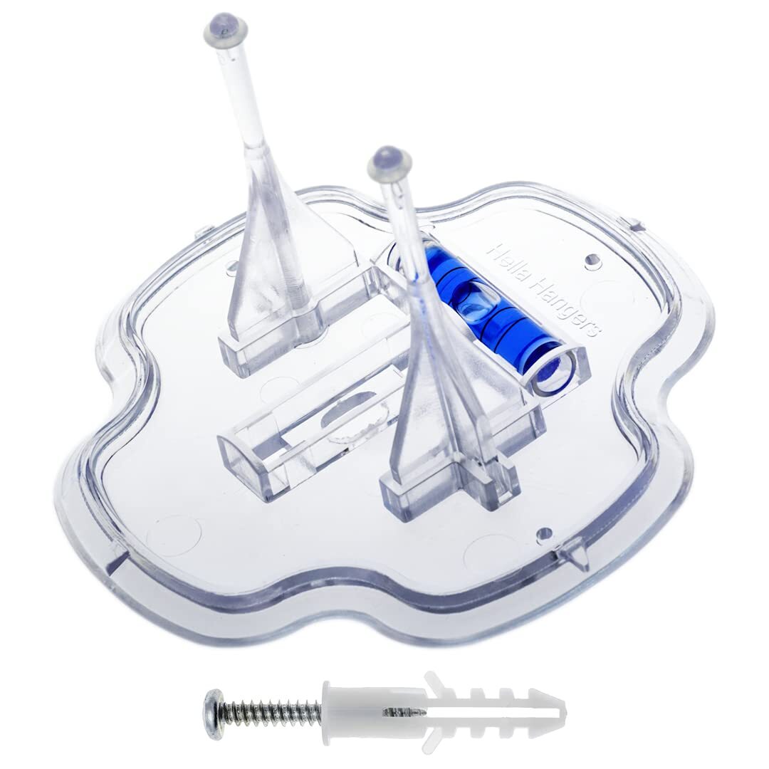 | Skateboard Deck Hanger | Works with Adhesive Strips | Clear Floating Hangin...-image