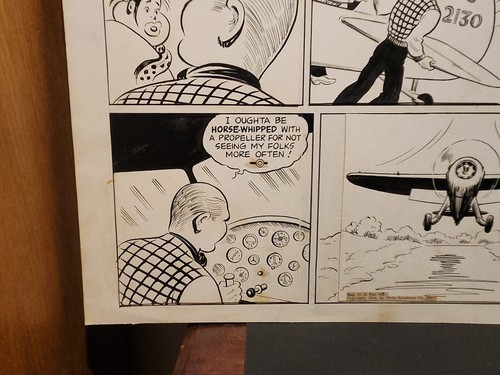 SMILIN' JACK Sunday Comic Strip Original Art 1-26-1941 ZACK MOSLEY Downwind - Picture 8 of 21