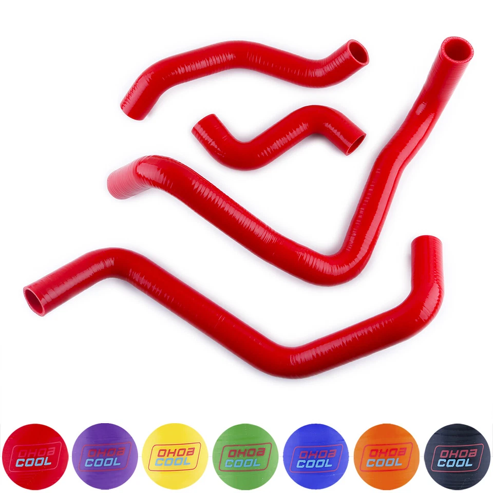 Kit de manguera de refrigerante de radiador de silicona rojo para 1972-1983 78 FIAT Bertone X 1/9 X1/9 Foto 3 de 4
