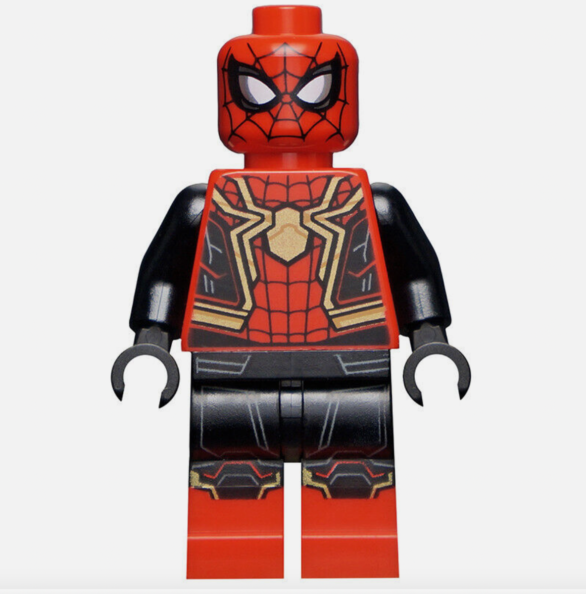 LEGO Marvel Tom Holland Spider-Man Minifigure sh778 Gold Knee Trim