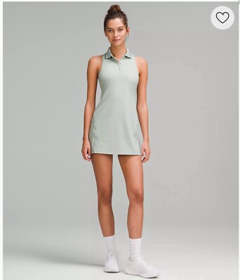 NEW wTag-LULULEMON Green Lightweight Sleeveless Polo Tennis Dress 8 S15 | eBay NEW wTag-LULULEMON Green Lightweight Sleeveless Polo Tennis Dress 8 S15 | eBay