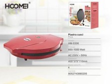 x Piastra Elettrica Cuoci Pizza 850/1000watt Doppio Riscaldamento Hoomei Hm-5306