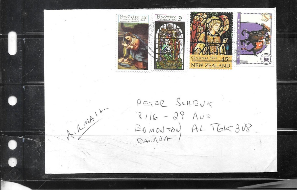 NEW ZEALAND 1995 COMMEMORATIVES COVER USED XF OLD VINTAGE STAMP W