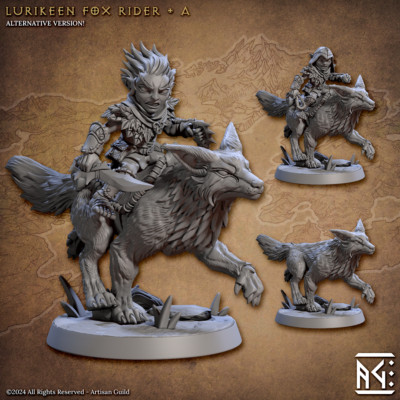 Lurikeen Fox Rider - Fighter - Artisan Guild - Dungeons and Dragons